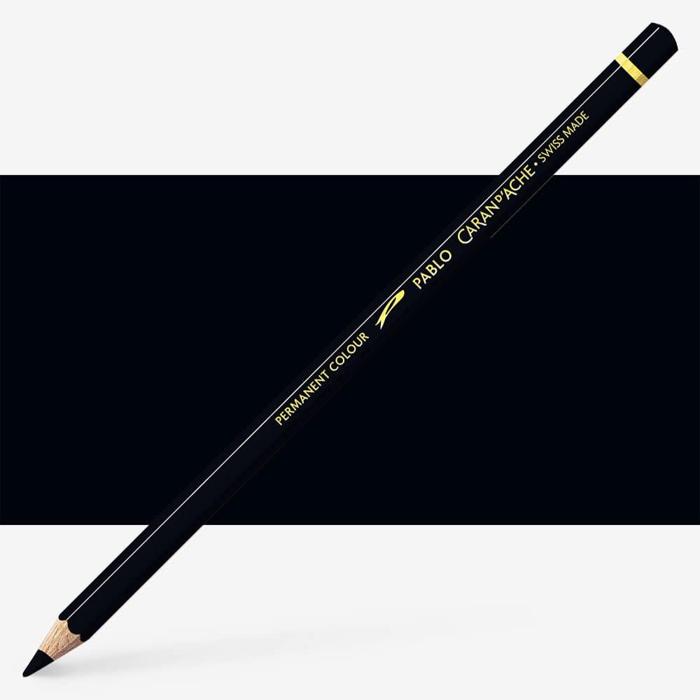Caran d'Ache : Pablo Coloured Pencil : Ivory Black 496