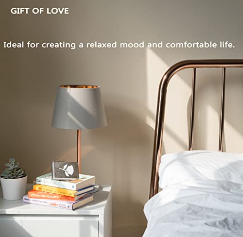 Lâmpada LED para livro rosa, lâmpada de cabeceira LED com temporizador, luminária de mesa de quarto,