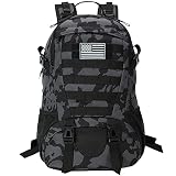Jueachy Tactical Backpack für Herren Molle Military Rucksack Wasserdichter Tagesrucksack Große Kapazität 30L 45L Militärischer taktischer Rucksack Army Assault Pack (30L, Python Schwarz-30L)