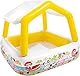Intex 57470NP - Aufblasbarer Aquarium-Pool mit abnehmbarem Sonnendach, Vinyl, Mehrfarbig, 157x157x122 cm