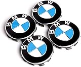 🚗 - 👉 Vier kompatible Radkappen, Abmessungen 65 mm Durchmesser (innen), 68 mm (außen)