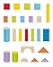 Hape Wunderbare Holzbausteine - 101-teiliges Set mit bunten Klötzen, Motorik- und Konstruktionsspielzeug, zur Förderung der Feinmotorik, für Kinder ab 12 Monaten