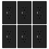 WEBANG USB Wall Outlet, Charger Outlet with 5.0 Amp Type A & Type C USB Ports, 20A Duplex Tamper Res
