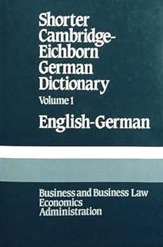 Hardcover Shorter Cambridge-Eichborn German Dictionary Book