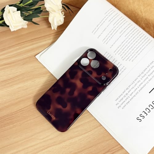 XQAGU Cute Phone Case for iPhone 17 Pro Max Case Tortoise Shell Pattern Leopard Full Camera Protective Slim Shockproof Cool Trendy Aesthetic-Brown Amber by XQAGU - Used condition - Image 3