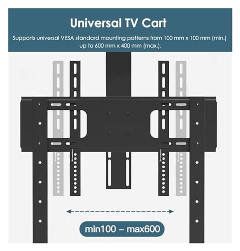 Soporte móvil para TV ajustable con ruedas para 32-75 pulgadas miniatura 4