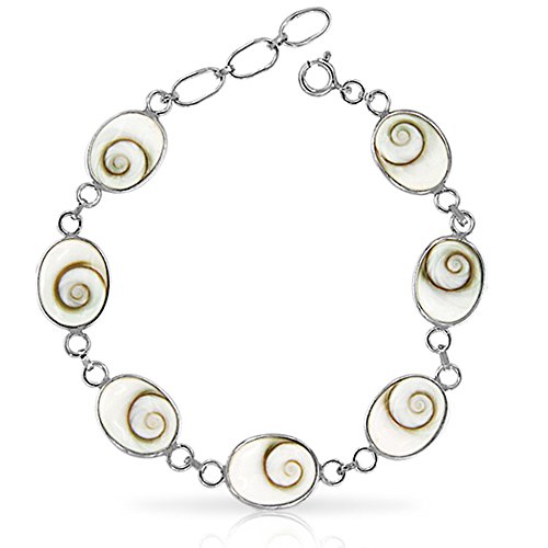 Bracelet Oeil de Sainte Lucie Sept Nacres Argent 925 un talisman de sérénité