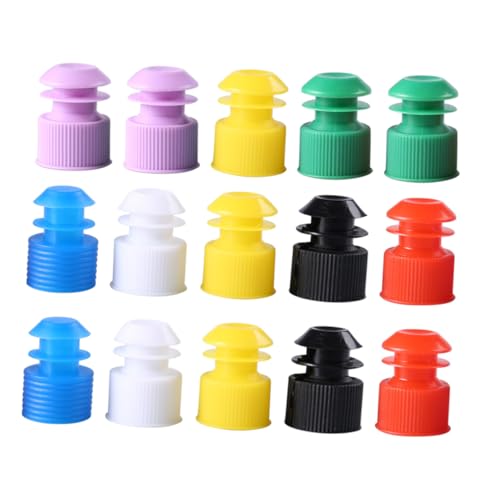 FUNOMOCYA Test Tube Holder Accessories 12mm Sealing Stoppers Screw Plug Caps Color Random