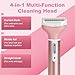 Women Face Epilator, 2025 New 4 in 1 Rechargeable Face Epilator for Women, Armpit, Nose, Eyebrow Hair Remover, Removable and Washable Head