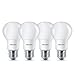 Produktbild Philips LED ersetzt Lampe, 60W, E27, warmweiß (2700 Kelvin), 806 Lumen, matt, 4er Pack