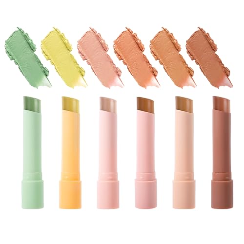 Barra Correctora - Corrector De 6 Tonos Con Cobertura Total | Cosmético Ligero Neutralizador Y Corrector De Color Con Acabado Natural