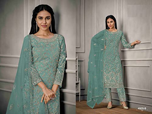 Image of Delisa Indian Pakistani traditional Eid Party Plus Size ready to wear salwar kameez suit Dress for women with dupatta-2088