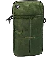 Shoebill スマホポーチ リュック 取り付け 2台 スマホショルダー ベルトポーチ アウトドアポーチ(オリーブ)