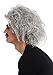 WIG ME UP- 31999-FR68A Peluca Carnaval Halloween Einstein científico Loco Abuelo Profesor...