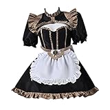 ECMRAD Fate Grand Order Fenis Chaldea Maid Outfit Cosplay Ishtar Tohsaka Rin Costume Woman Lovely Dress Christmas Cosplay (Female, S)