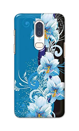 Image of PRINTFIDAA Beautiful Floral Design Printed Designer Hard Case for OnePlus 6 Back Cover -(e) RPM1006