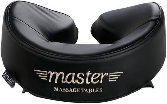 Master Massage Table Face Cradle Pillow, Massage Bed Face Cushion Pillow Portable Spa Bed Headrest for Massage Therapy with Patented Ultra Plush Memory (Black)