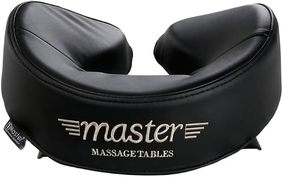 Master Massage Table Face Cradle Pillow, Massage Bed Face Cushion Pillow Portable Spa Bed Headrest for Massage Therapy with Patented Ultra Plush Memory (Black)