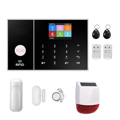 Tuya Bezprzewodowe Wi-Fi GSM Domowy System Alarmowy Antywłamaniowy Inteligentne Sterowanie Aplikacjami Życiowymi Za Pomocą Czujnika RFID Zdalny Monitoring(K)