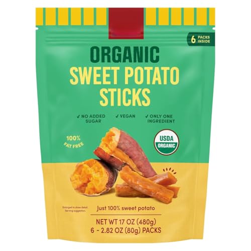Snakyard Organic Sweet Potato Sticks, 2.82 oz, 6 count (Total