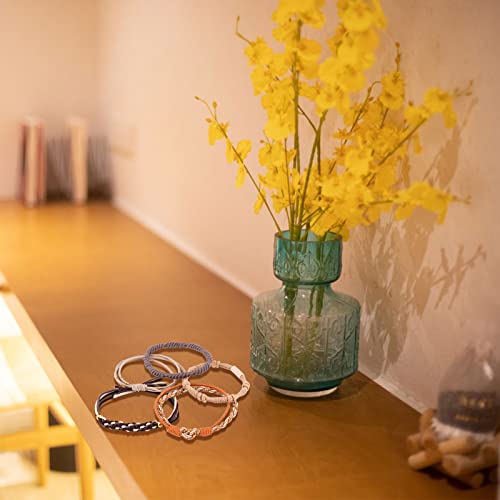 20 Pcs Hair Tie Bracelets For Women, Boho Elastic Hair Tie For Thick Hair, Cute Hair Elastics For Girls Braids Ponytails, Soft & Stylish(5 Styles/10 Colors) #TOP6