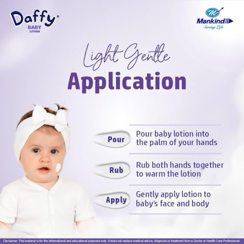 Image of Daffy Baby Lotion with Calendula & Allantoin, pH 5.5 Balanced, 100ml (Pack of 2)