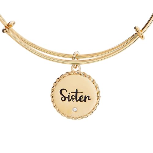Alex and Ani Sister Mother of Pearl Bangle (Silver) - alternate view 1 of 3