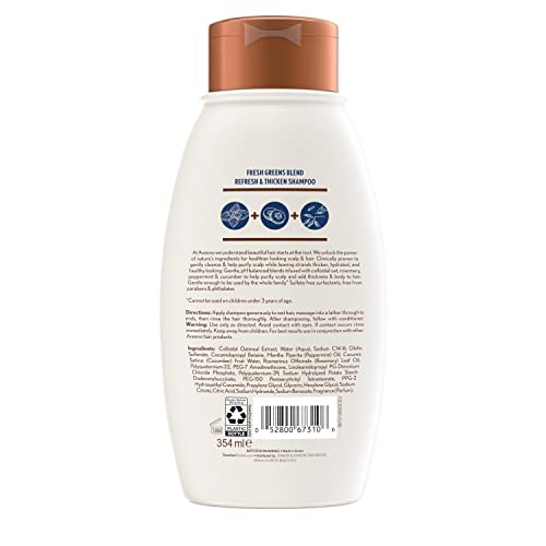 Aveeno I00111887 Fresh Greens Blend Natural Volumizing Shampoo thumb #8