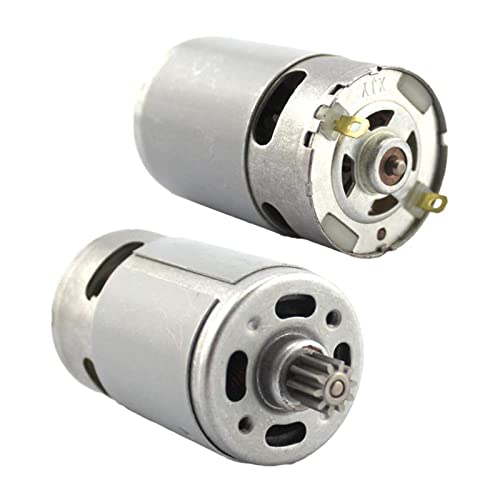 Motor DC RS550 25V 9 dientes eje 3mm atornillador recargable