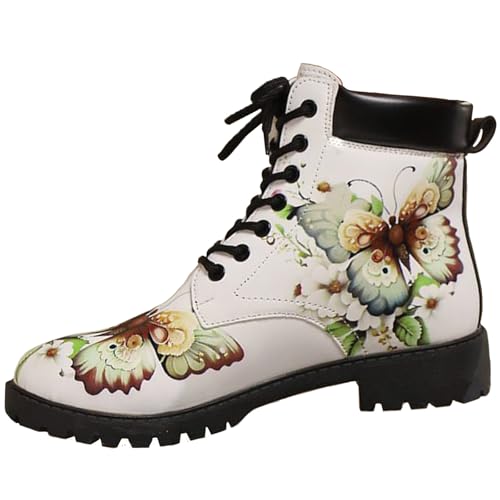 Ulalaza Bottes pour Femmes Bout Rond Talons Bloc...