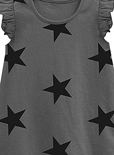 Image of A.T.U.N. (All Things UBER Nice) Girl's Polyester Regular Fit Solid Round Neck Knee Length Regular Top