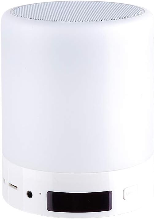 SHAVA Night Light Bluetooth Speaker, Portable Wireless Bluetooth Speakers, Touch Control, Color LED Speaker, Bedside Table Lamp, Speakerphone/TF Card/AUX-IN Supported (SHAVA 7)