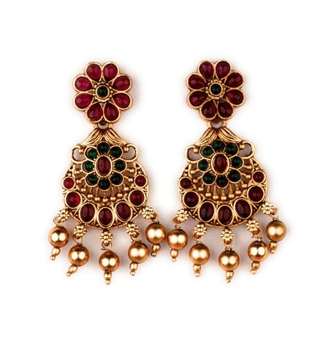 Image of Sasitrends Classic Matte Gold Plated Necklace Set For Women