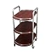 Beauty Salon Trolley-T 3-Tier rotolamento Isola della Cucina Carrello con Manico in Metallo,Staccabile Carrello per Catering Carrello di Servizio Carrello da Cucina su Ruote,600x350x750mm