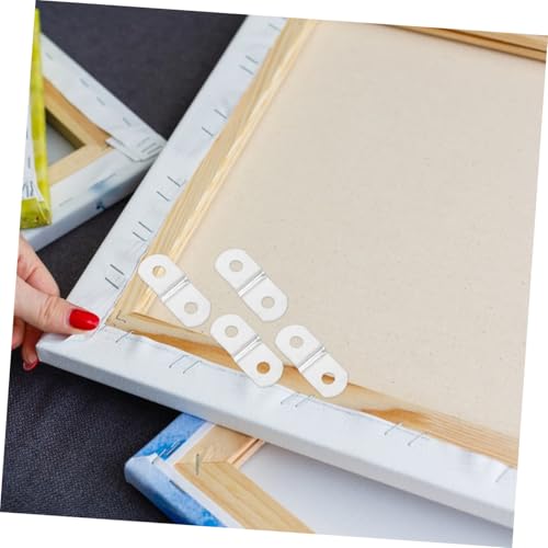 Image of DOITOOL 20pcs Picture Frame Hardware Kit with Screws Heavy Duty Offset Clips for Easy Assembly and Secure Hanging of Wall Art Adaptable for Home and Gallery Use