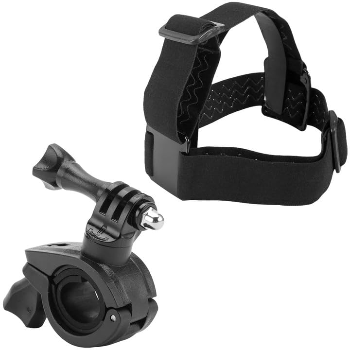 Casque Bandeau de Tête pour Caméra d'action, Support moto fixation pour caméra, Bandeau de Caméra d'action,Fixation Head Strap