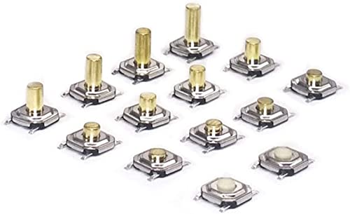 Microinterruptores de botón 5.2x5.2mm para circuitos electrónicos 2