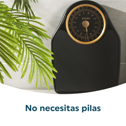 Miniatura 3 de Salter 145 Gfeu16 Doctor Style Mechanical Bathroom Scale, Body Weight Scale With 150 Kg Max Capacity, Easy To Read Dial With Rotating Pointer, Large Platform With Vinyl Mat, No Battery Required, Gold