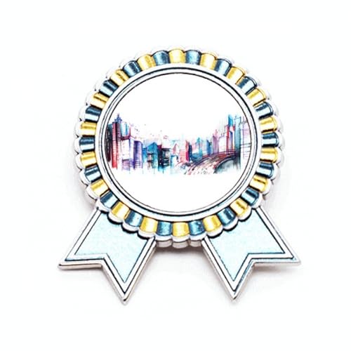 Broche gratte-ciel moderne pour sublimer une veste sobre