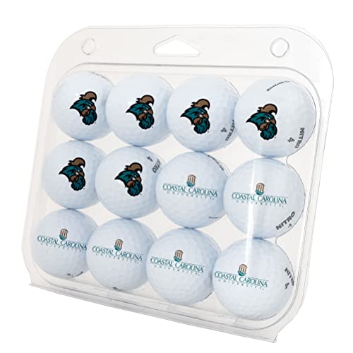Desert Cactus Coastal Carolina University Golf Balls 12 Pack – CCU Chanticleers Full Color Dozen – Officially Licensed Sport Team Accessory