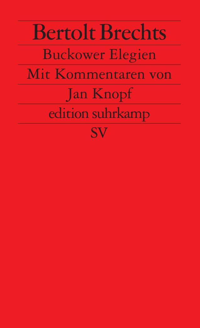 Buckower Elegien (Fiction, Poetry & Drama)