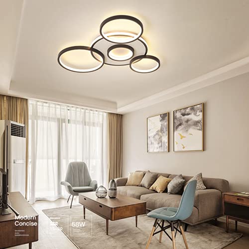 HGW Lámpara de Techo LED Luces de Techo Modernas Regulables Cover