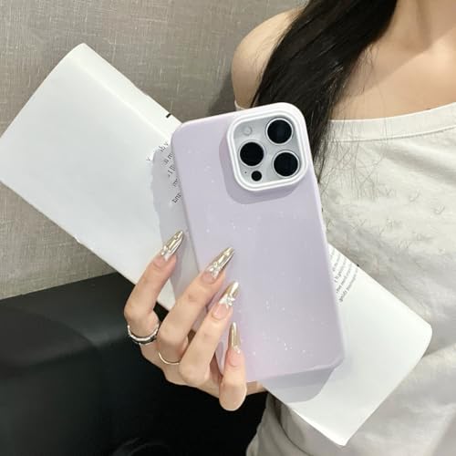 Coque souple paillettes iPhone 11 violette en silicone flexible anti-rayures