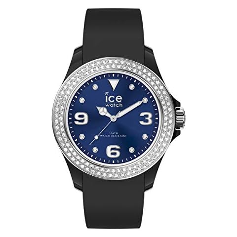 Ice-Watch - ICE Star Black deep Blue - Women's Wristwatch with Silicon Strap - 017237 (Medium) Cover