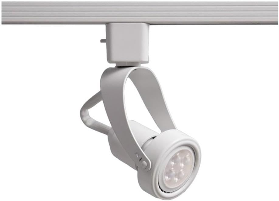 WAC Lighting, TK-104 Line Voltage Track Head with 8W GU10 LED Bulb 8 in White for H