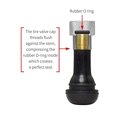 iPick Image for Chevrolet Camaro 50 Years Black Easy-Grip Aluminum Tire Valve Stem Caps