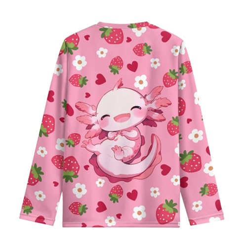 Image of WELLFLYHOM Long Sleeve T-Shirt for Boys Girls 3-16 Years Old Tee Tops Crewneck Pullover Shirts Fall Outfits