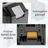 2 X 8000mAh für Makita Akku 18V, Ersatz für Makita 18V Akku mit Ladegerät – Ansicht 6
