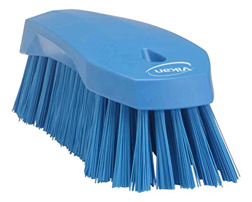 Vikan 3890n Scrubbing Brush, 200 mm, Washing Cleaning Upholstery Carpet Kitchen (Blue)