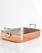 Mauviel M'Heritage 150 S 1.5mm Polished Copper & Stainless Steel Roasting Pan With Rack, And Cast Stainless Steel Handles, 15.7 x 11.8-in, Made In France